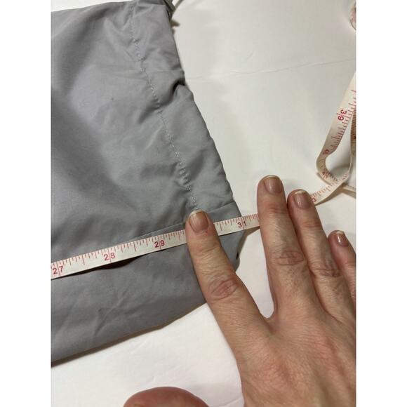 Guess Parachute Utility Pants Light Grey Size 29 Wide Leg Drawstring Pockets - Picture 6 of 12